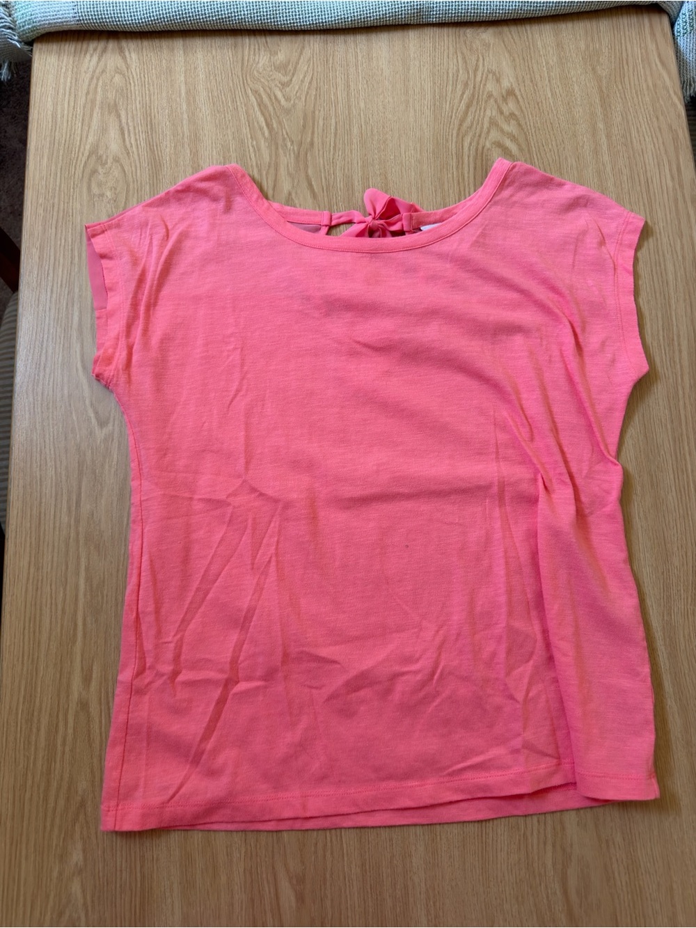 Pink Tie-Back Tee